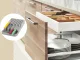 Knife Drawer Organizer, 9 Compartments, Grey