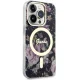 Guess iPhone 14 Pro Case Flower MagSafe, Black