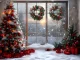 Christmas Decorative Wreath for Door or Wall, 40 cm