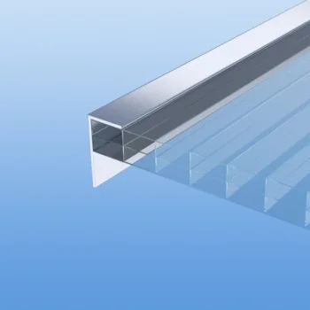 Aluminum End Profile ALU-F for 10 mm Polycarbonate Sheets 3.16 m