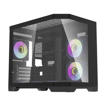 Darkflash FT418 PC Case with 6 aRGB Fans, Black