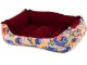Large pet bed with cushion, 55x42x14 cm