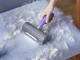 Electric Pet Hair Cleaning Brush with LED Light and Vibration