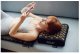 4Fizjo ERGO XL Acupressure Mat with Pillow, Black/Gold