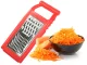 Flat Vegetable Grater with 3 Blades, 23 cm