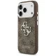 Guess 4G Big 4G Classic Logo Case for iPhone 17 Pro Brown / Silver
