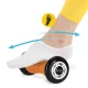 4Fizjo Spike Roller Massage Roller with Spikes, 17 cm, Orange/Black