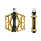 Rockbros JT201012LG 2010-12L Aluminum Platform Bicycle Pedals - Gold