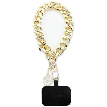 Guess Universal Big HandStrap 4G Charm Phone Lanyard, Gold