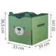 Nukido Nk-408 2-in-1 Toy Box and Play Mat, Green