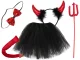 Girl\'s Devil Costume, Halloween Outfit, 138-152 cm