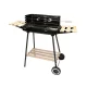 Portable Garden Grill on Wheels with Wooden Shelves