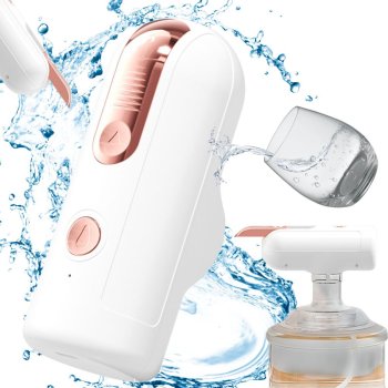 Electric Water Bottle Pump Dispenser for 5-19L Jugs, Automatic, White