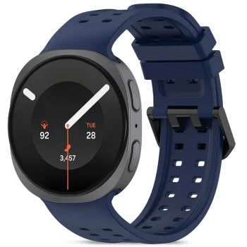 Tech-Protect Silicone Air Watch Strap for Samsung Galaxy Watch 40/44/46 mm - Navy Blue