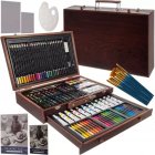 MAALEO Artistic Drawing Painting Set in a Suitcase for Kids, 128 pcs. (paints, pencils, brushes)