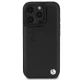 BMW Leather Hot Stamp Case for iPhone 16 Pro - Black