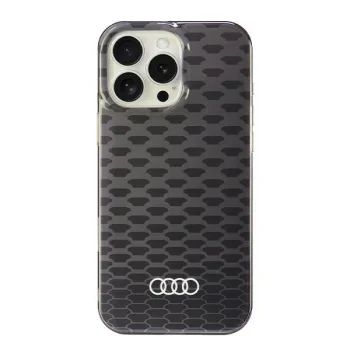 Audi iPhone 16 Pro Max Case IML Stitching Pattern MagSafe, Black