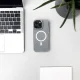 Glitter Case MagSafe for iPhone 16 Pro Max, White with Glitter