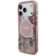 Guess IML Flowers Pearl Strap MagSafe Phone Case Cover iPhone 17 Pro - Pink