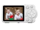 Video Baby Monitor with 2.8\" LCD Screen Night Vision and 2-Way Audio, White