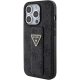 Guess Grip Stand 4G Triangle Strass case for iPhone 15 Pro Max - black