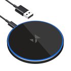 Wozinsky WLI-01Y 15W Qi Inductive Charger with USB-C Cable - Black