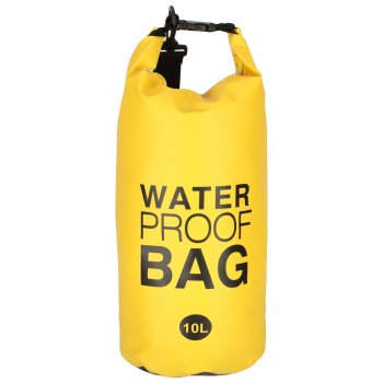 Waterproof Dry Bag Backpack for Hiking Camping Canoeing Traveling 10L, Yellow
