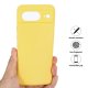 Google Pixel 8 Soft Liquid Silicone Anti-Scratch Protective Case Cover, Yellow | Чехол для Телефона...