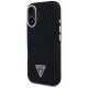 Guess Denim Triangle Logo MagSafe Case for iPhone 16 - Black