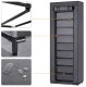 Massido Textile Shoe Cabinet 10 Shelves, Graphite
