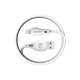 Dudao USB / Lightning Cable 2.4A 1m, White (L4L)
