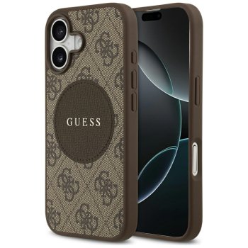 Guess 4G Circle Classic Logo MagSafe Phone Case Cover iPhone 17 - brown