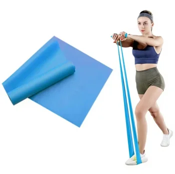 Fitness Exercise Resistance Band 2m, 10 lbs, Blue