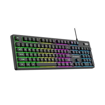 Wozinsky WKG-200 RGB Membrane Gaming Keyboard with Volume Wheel, Black