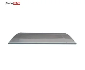 Door Canopy STARKEDACH L-160, 160 x 100 x 25 cm, Light Grey/Bronze