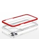 Hybrid Armor Clear 3 in 1 Case for iPhone 12 Pro Max, Red