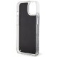 Guess iPhone 14 Case Liquid Glitter Marble, Black