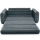 Intex 2-in-1 Inflatable Sofa Bed Queen with Electric Air Pump 66552, Grey