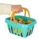 Cutting Vegetables and Fruits with Kitchen Accessories and Shopping Basket, 28 pcs