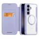 Samsung Galaxy S24+ Plus (SM-S926) Dux Ducis Skin X Magnetic Book Case Cover, Purple