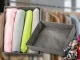 Clothing and Underwear Drawer Organizer, 26x20x6 cm, Grey