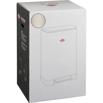 Wesco Big Double Boy Recycling Bin 2x 18L, Pedal Bin, Sand Matt