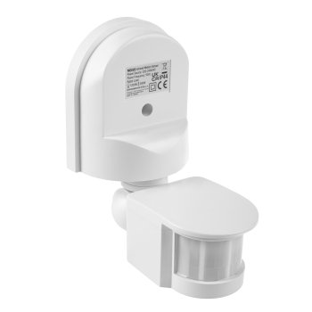 Maclean MCE25 W Wall Motion and Twilight Sensor, 180°, 1200W, White
