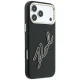 Karl Lagerfeld Smooth Big Resin Signature Logo Case for iPhone 18 / 17 Pro Max - Black