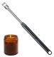 Rechargeable Electric Lighter USB with Flexible Neck for Candles and Fireplaces, black silver