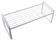 Single-Tier Metal Kitchen Shelf Organizer, White