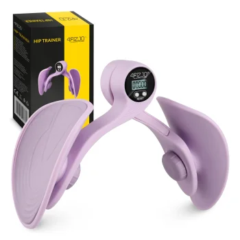 4FIZJO Pelvic Floor and Thigh Muscle Trainer with Counter, Purple