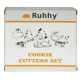Ruhhy 3D Christmas Cookie Cutter Set, 8 pcs, Silver