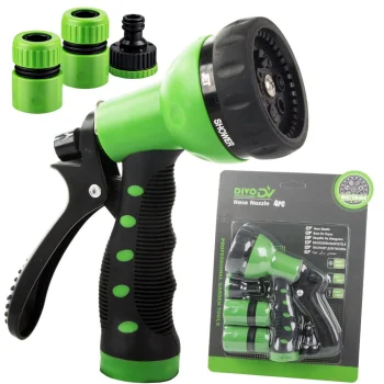 DIVODV Garden Hose Spray Gun with 7 Patterns