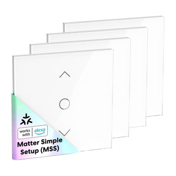Meross MRS100MA Smart Roller Shutter Switch (Matter, Wi-Fi, 4-Pack)